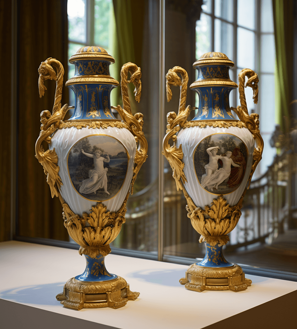 Deux vases magnifique bleus